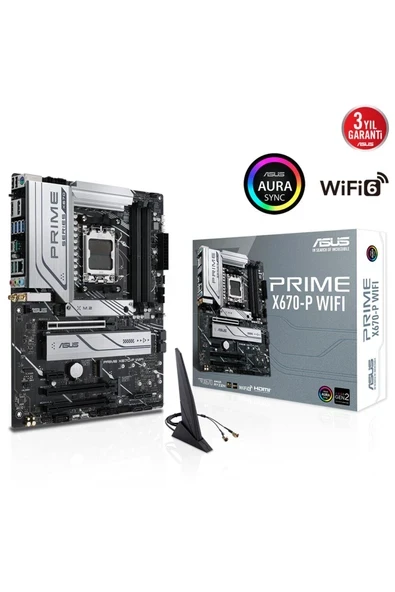 Prime X670-p Wıfı Amd X670 Soket Am5 Ddr5 6400(OC)mhz Atx Gaming (OYUNCU) Anakart ürün görseli 1