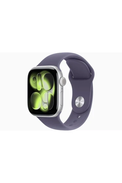 Watch Series 11 GPS, 42 mm Gümüş Rengi Alüminyum Kasa ve Sis Moru Spor Kordon  - S/M ürün görseli 1