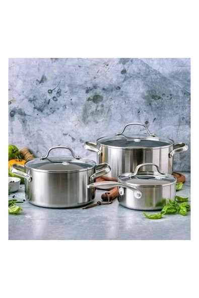 Greenpan Geneva 6 Parça Tencere Seti - Resim 1