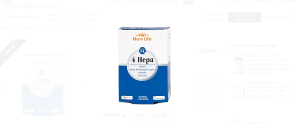 NEW LİFE 4 HEBA 30 CAPSULES ürün görseli 1
