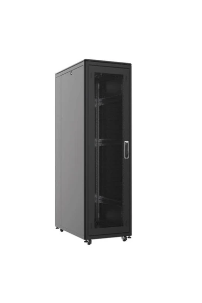 22u 600x800mm Dikili Tip Siyah Kabinet Vega Ag-vb22u6080s1 Cam Kapak ürün görseli 1