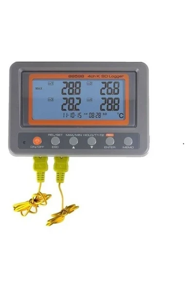 Az 88598 K Tipi Sıcaklık Kayıt Cihazı 4 Kanallı Datalogger ürün görseli 1