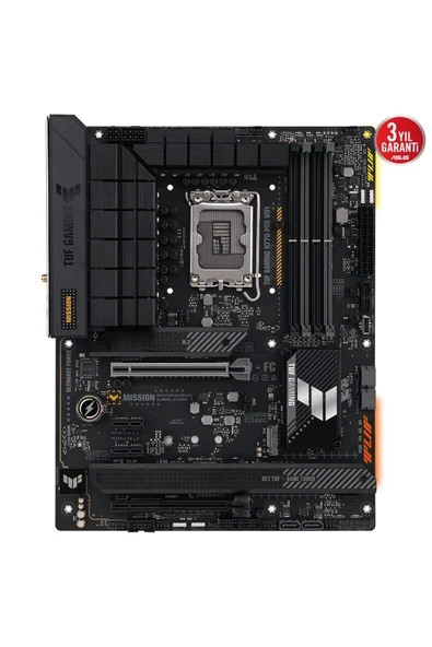 Asus Tuf Gamıng H770-Pro Wıfı Intel H770 Lga1700 Ddr5 7200 Dp Hdmı 4X M2 Usb3.2 Ax Wifi + Bt Aura Rgb 2.5Gbit Lan Atx (Tuf Gamıng H770-Pro Wıfı) Anakart ürün görseli 1