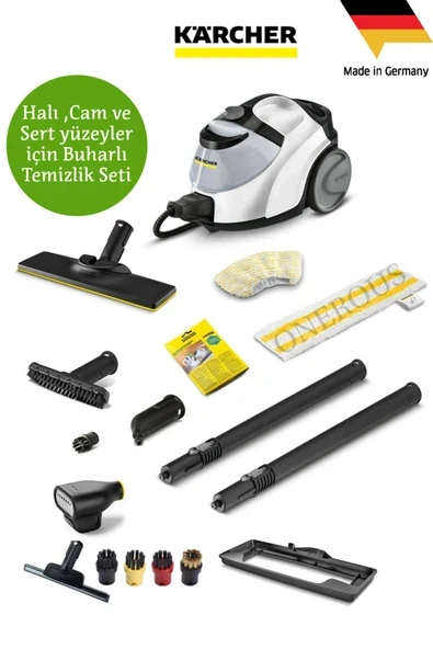 Sc 5 Easyfix Iron Plug Buharlı Temizlik Foşur Foşur Ekstralı Ütü Başlıklı + Halı başlığı FULL set ürün görseli 1