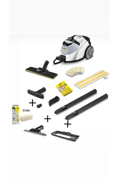 SC 5 EasyFix IronPlug + CamTemizlemeAparatı+ HalıBaşlığı+ 15 Adet Mikrofiber Bez ürün görseli 1