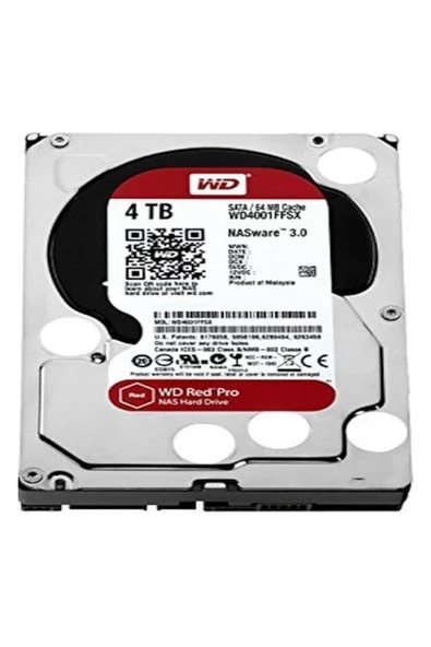 Western Digital Red Pro WD4001FFSX 4 Tb Nas HDD ürün görseli 1