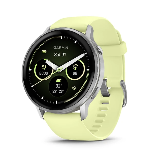 Garmin Venu 4 45 mm - fitness akıllı saati, 1,4" AMOLED dokunmatik ekran, 12 güne kadar pil ömrü, 80'den fazla spor uygulaması, EKG, sağlık durumu, fitness koçu, tekerlekli sandalye ürün görseli 1
