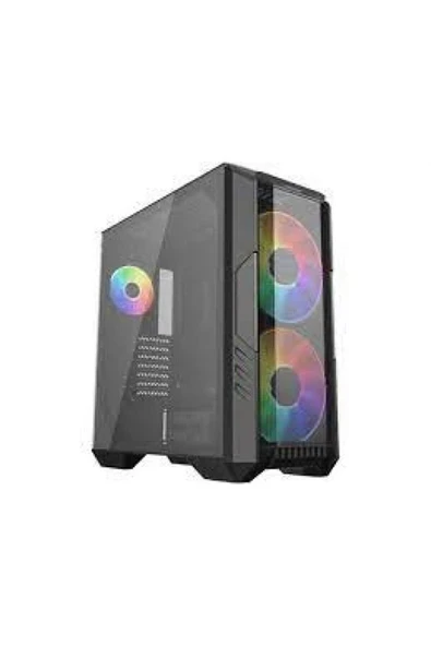 Haf 500 Tg Mesh Argb 1X120CM 2X200CM Fanlı Midt Atx Siyah Kasa ürün görseli 1