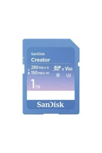 Creator 1TB SDSDXEP-1T00-GNCIS 280MB/s UHS-II SDXC 6K-4K UHD V60 Hafıza Kartı ürün görseli 1