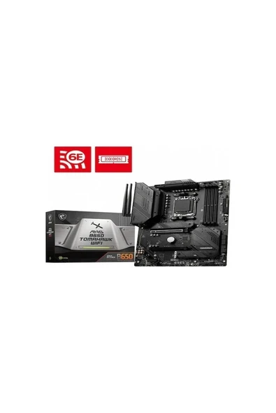 MSI MAG B650 TOMAHAWK WIFI AM5 DDR5 6600MHZ(OC)  HDMI DP M.2 USB3.2 2.5G LAN WIFI 6E ATX ürün görseli 1