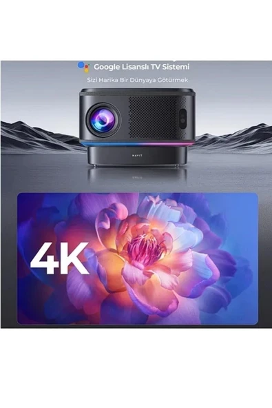 4K Desteği Otomatik Netleme 5ghz Wifi Kablosuz bağlantı Google Lisanslı Premium Projeksiyon Cihazı ürün görseli 1