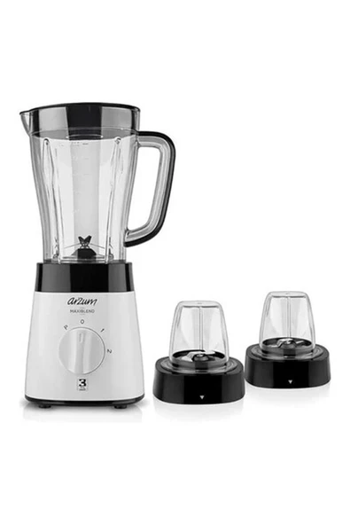 500W Sürahi Blender, 1.5l, Paslanmaz Çelik Bıçak, Beyaz, Çok Renkli ürün görseli 1