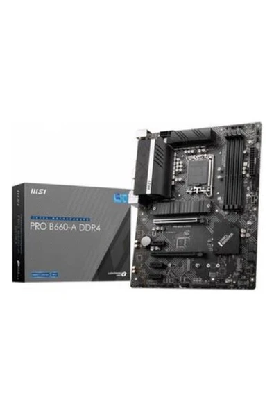 Msı Pro B660-A Ddr4 4800(OC) M.2 Atx 1700P ürün görseli 1
