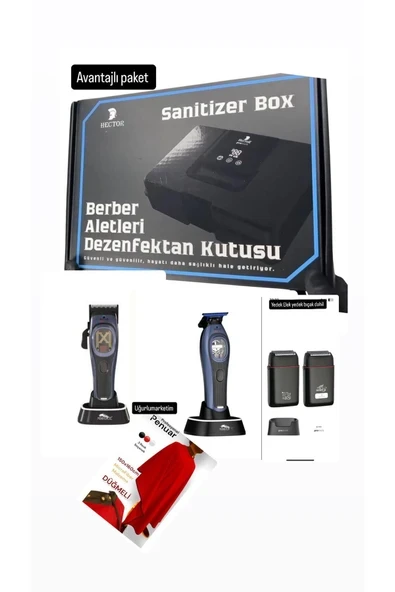 MonsterX Combo Set Professional Saç Sakal Kesme Makinesi ürün görseli 1