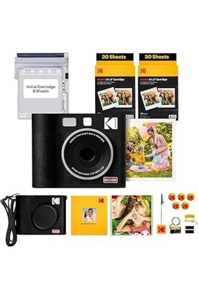 Kodak Mini Shot 3 Era Siyah 3X3 + 60 Yaprak + Aksesuar Kiti ürün görseli 1