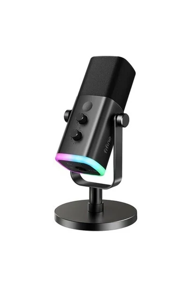 Usb/xlr Dinamik Mikrofon, Podcast Kayıt Için, Rgb Işıklı Pc Bilgisayar Oyun Akış Mikrofonu, Sessiz Düğme, Kulaklık Jakı, Masaüstü Standı, Şarkı Söylemek Için Vokal Mikrofon Youtube-Ampligame ürün görseli 1