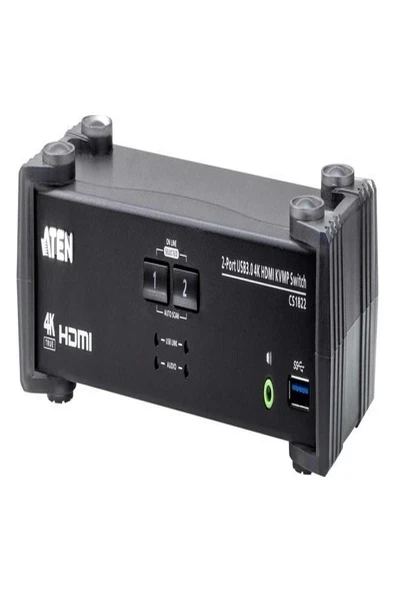 Aten CS1822 2 Port 4K USB 3.0 HDMI Kvmp Switch ürün görseli 1