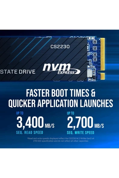 Cs2230 2tb 3300/2600 Nvme Pcıe M.2 Ssd (M280CS2230-2TB-RB) ürün görseli 1