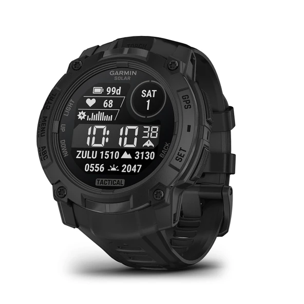 Garmin Instinct® 3 Taktik Edition, 45mm, Solar Charged Display, Rugged Outdoor GPS Smartwatch ürün görseli 1