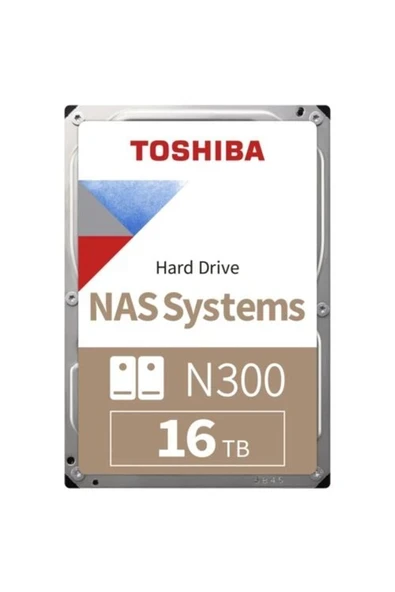 16TB TOSHIBA N300 7200RPM SATA 512MB HDWG51GUZSVA ürün görseli 1