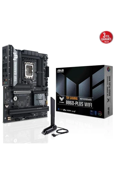 Asus TUF Gaming B860-Plus WIFI DDR5 8666Mhz (OC) M.2 1851p ATX Anakart ürün görseli 1
