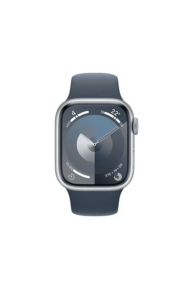 Watch Series 9 GPS + Cellular MRJ33TU/A  41 mm Gümüş Rengi Paslanmaz Çelik Kasa ve Fırtına Mavisi Sp ürün görseli 1