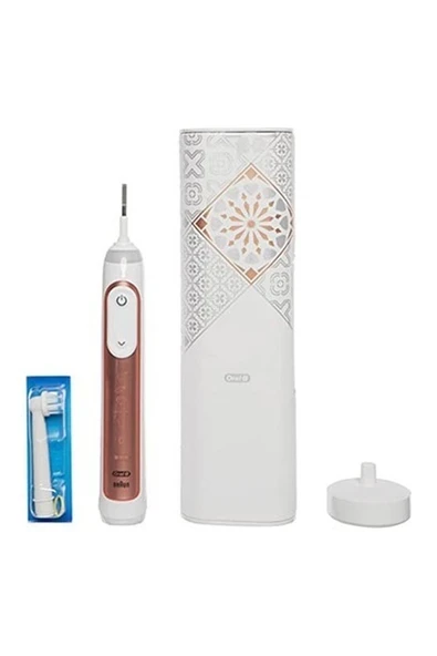 Oral-B Genius x Luxe Edition Yapay Zeka Destekli Şarj Edilebilir Diş Fırçası Rosegold + 3 Y ürün görseli 1