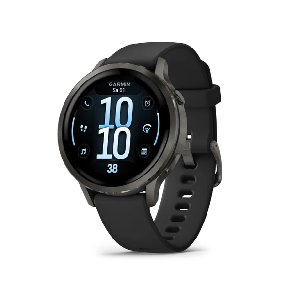 Garmin Venu 4 41 mm - fitness akıllı saati, 1,2" AMOLED dokunmatik ekran, 10 güne kadar pil ömrü, 80'den fazla spor uygulaması, EKG, sağlık durumu, fitness koçu, tekerlekli sandalye ürün görseli 1