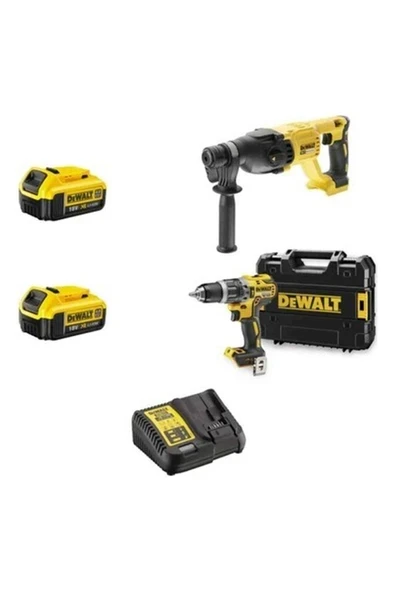 Dewalt DCD796NT ( 70 Nm ) + DCH133NT ( 2.6 J ) + 2 Âdet 4 Amper Akü + 1 Adet Dolum Cihazı ürün görseli 1