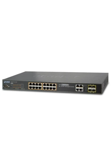 L2 Yönetilebilir Switch (L2 MANAGED SWİTCH) 16-port 10/100/1000base-t Ieee 802.3 At/af Poe Inject ürün görseli 1