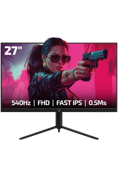Gamepower Lucid S60 27″ 0.5ms 540Hz Flat Fast IPS Fhd Rgb Pivot Gaming Monitör ürün görseli 1