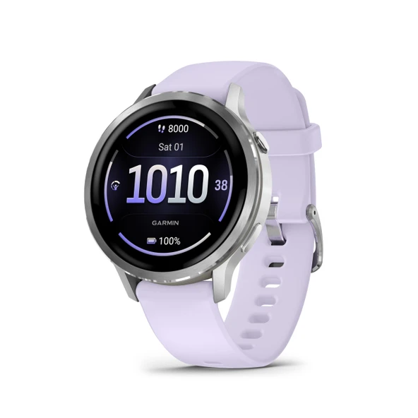 Garmin Venu 4 41 mm - fitness akıllı saati, 1,2" AMOLED dokunmatik ekran, 10 güne kadar pil ömrü, 80'den fazla spor uygulaması, EKG, sağlık durumu, fitness koçu, tekerlekli sandalye ürün görseli 1