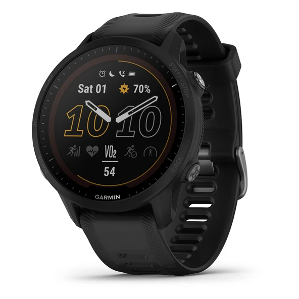 Garmin Forerunner® 955 Solar, GPS Güneş Şarjleri ile Smartwatch, Triathlets, Long-Lasting Battery, Black - 010-02638-00 ürün görseli 1