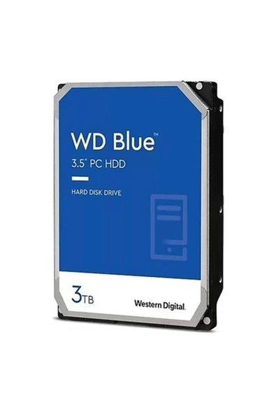 Wd 3 Tb Wd 3.5 Blue Sata3 5400RPM 64MB WD30EZAZ ürün görseli 1