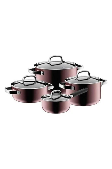Wmf Fusiontec Tencere Seti Pembe 4'lü ürün görseli 1