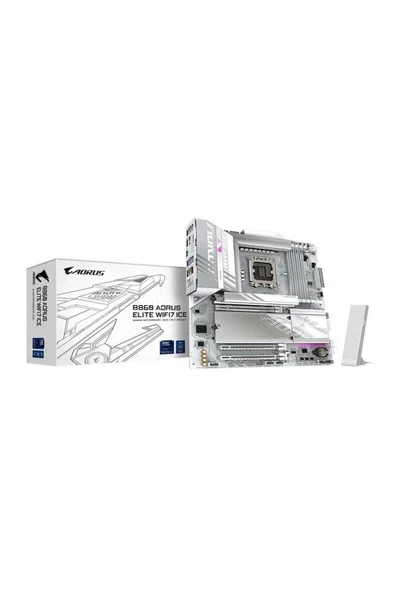 GIGABYTE B860 AORUS ELITE WIFI7 ICE 9200 MHz DDR5 ATX LGA1851 Anakart ürün görseli 1