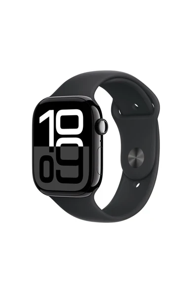 Watch Series 10 GPS + Cellular 42mm Jet Siyah Alüminyum Kasa + Siyah Spor Kordon - S/M ürün görseli 1