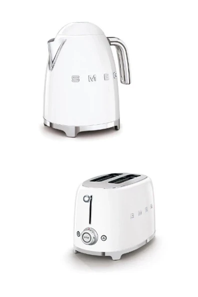 Beyaz Kettle Ve 2x1 Ekmek Kızartma Makinesi Seti Klf03-tsf01wheu ürün görseli 1
