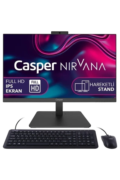Casper Nirvana A60.5700-BV00X-V AMD Ryzen 7 5700U 16GB 500GB SSD Freedos 23.8" All In One Bilgisayar ürün görseli 1