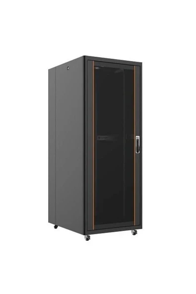 36U 800x1000mm Dikili Tip Siyah Kabinet Vega AG-VB36U8010S1 Cam Kapak ürün görseli 1