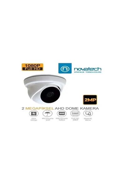 2 Megapiksel 1080P Full Hd Dome Tipi Iç Mekan Güvenlik Kamerası ürün görseli 1
