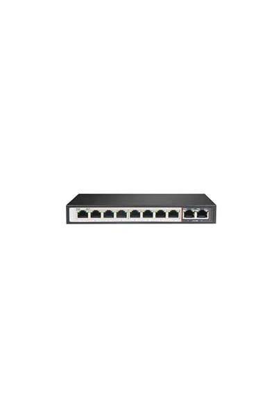 PS-1008E-2G 8 10/100Mbps Port AI PoE Switch 2GE Uplink ürün görseli 1