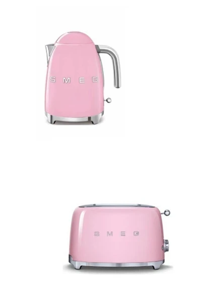 Pembe Kettle Ve 2x1 Ekmek Kızartma Makinesi Seti Klf03-tsf01pkeu ürün görseli 1