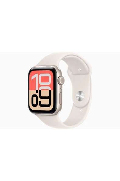 Watch SE 3 GPS + Cellular, 44mm Yıldız Işığı Alüminyum Kasa ve Yıldız Işığı Spor Kordon - M/L ürün görseli 1