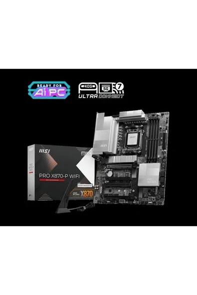 MSI PRO X870-P WiFi DDR5 8200MHz(OC) Soket AM5 M.2 HDMI ATX Anakart ürün görseli 1