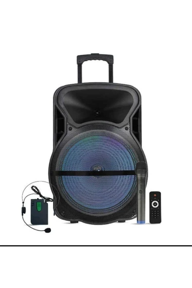 WAP-15503ET - 15\" Aktif Portatif Ses Sistemi (1XEl+1XHeadset) ürün görseli 1