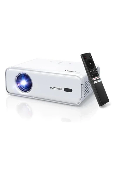 Aurzen Eazze D1 Akıllı Projektör Wifi ve Bluetooth - Yerel 1080P Film - Beyaz ürün görseli 1