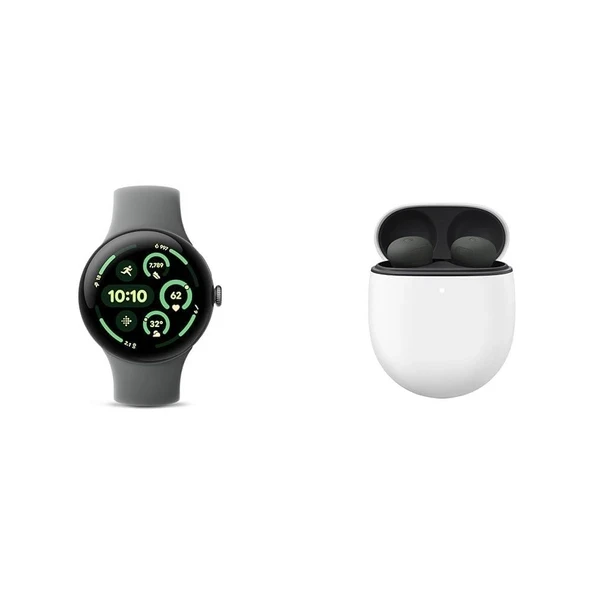 Google Paketi - Pixel Watch 3 (Matte Hazel - 45 mm LTE) ve Pixel Buds Pro 2 Kulaklıklar (Hazel) ürün görseli 1