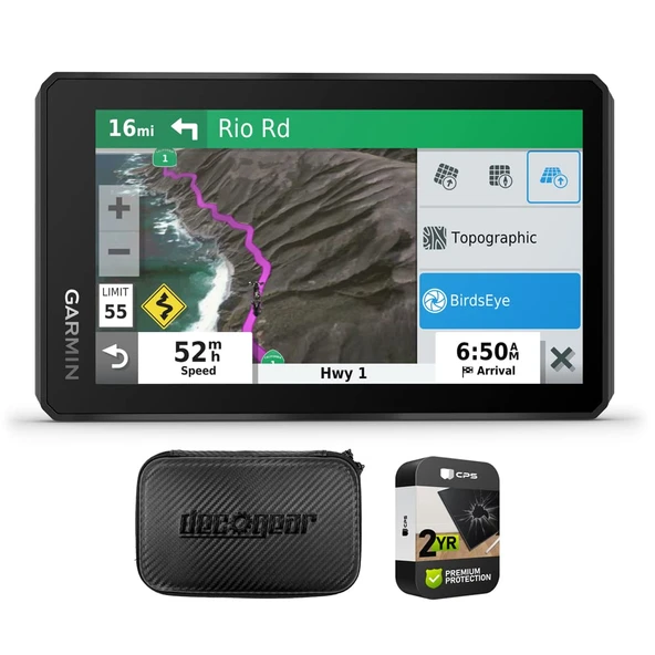 Garmin 010-02296-00 Zumo XT 5.5 inç Bluetooth Hands-Free Motors Navigator GPS Sche with Deco Gear Hard EVA Tabletler ve GPS 6 inç ve 2 YR CPS Geliştirilmiş Koruma Paketi ürün görseli 1