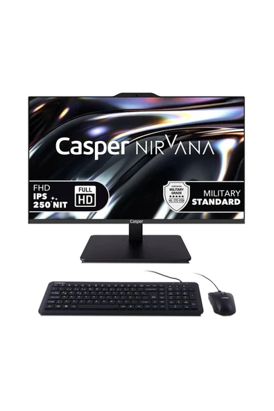 Casper Nirvana A80.1315-BV00X-V-S Intel Core i3-1315U 16GB RAM 500GB NVME SSD Freedos Monitör PC (All-in-One) ürün görseli 1
